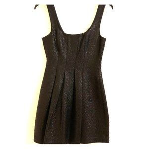 BCBG Generation Black Snake Shimmer Mini Dress Sz0